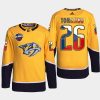 men predators philip tomasino czech republic challenge 2022 nhl global series gold jersey