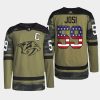 men predators roman josi practice military appreciation 2022 camo jersey