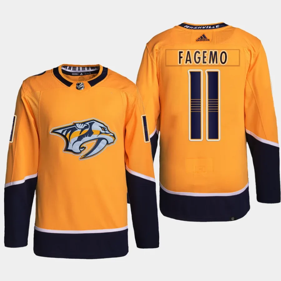 men predators samuel fagemo primegreen home authentic pro gold jersey