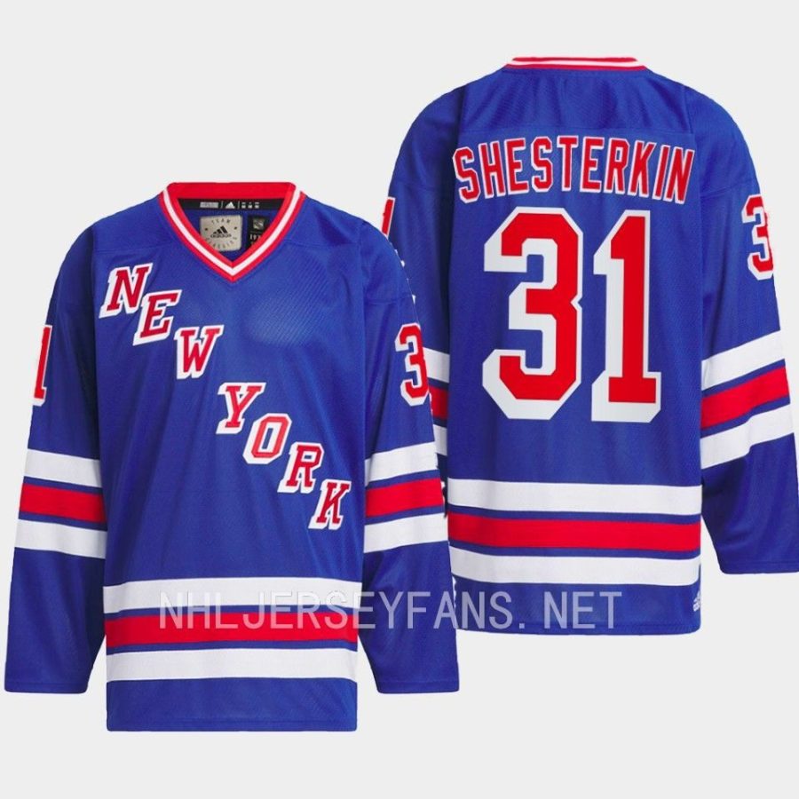 men rangers igor shesterkin 1979 hockey team classics royal jersey