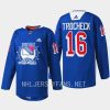 men rangers vincent trocheck warmups garden of dreams 2022 blue jersey