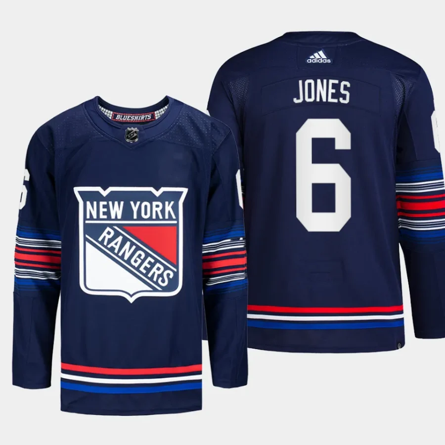 men rangers zac jones 2023 24 authentic third alternate navy jersey