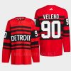 men red wings joe veleno 2022 authentic pro reverse retro 2.0 red jersey