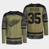 men red wings ville husso 2022 warmup veterans day camo jersey