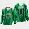 men seattle kraken custom warm up green night green jersey