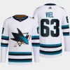 men sharks jeffrey viel 2022 23 primegreen authentic away white jersey