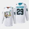 men sharks mackenzie blackwood special 2023 los tiburones white jersey