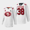 men sharks mario ferraro 2022 specialty warm up 49er mash up white jersey