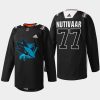 men sharks markus nutivaara warmup black history month black jersey