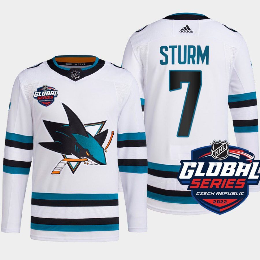 men sharks nico sturm primegreen 2022 global series white jersey