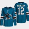 men sharks patrick marleau authentic home retired number teal jersey