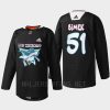 men sharks radim simek specialty warm up 2022 los tiburones black jersey