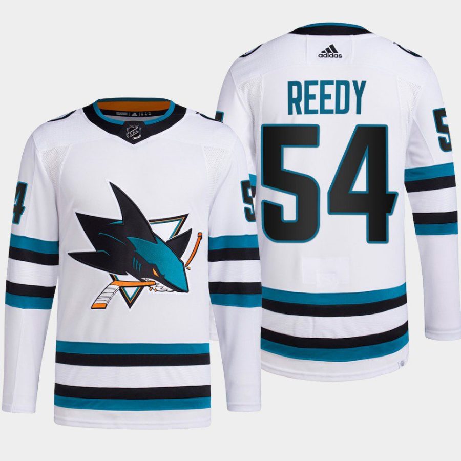 men sharks scott reedy 2022 23 primegreen authentic away white jersey