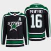 men stars joe pavelski 2022 authentic pro reverse retro 2.0 primegreen black jersey