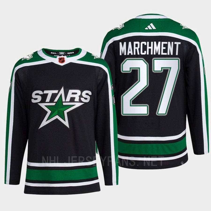 men stars mason marchment 2022 authentic pro reverse retro 2.0 primegreen black jersey