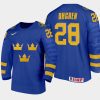 men sweden liam ohgren away 2022 iihf world u18 championships blue jersey