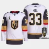 men vgk adin hill men authentic away 2023 stanley cup champions white jersey