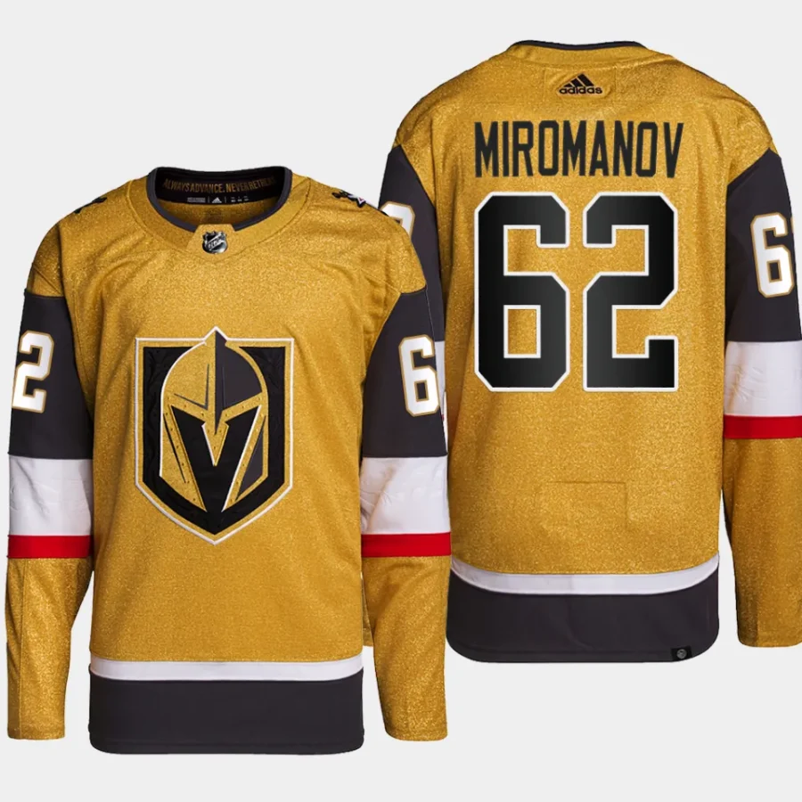 men vgk daniil miromanov primegreen home authentic pro gold jersey