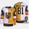 men vgk jonathan marchessault split 2023 stanley cup champions authentic white gold jersey