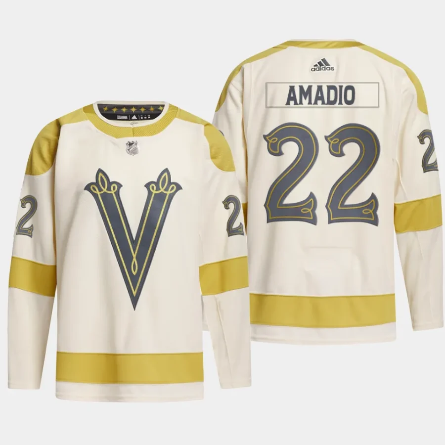 men vgk michael amadio primegreen 2024 nhl winter classic authentic player cream jersey