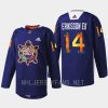 men wild joel eriksson ek warmup indigenous celebration night 2022 navy jersey