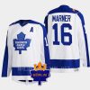 mitch marner maple leafs white memorial borje patch classic jersey