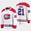 montreal canadiens kaiden guhle away breakaway player jersey white