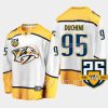 nashville predators matt duchene 25th anniversary logo 2023 24 away jersey white