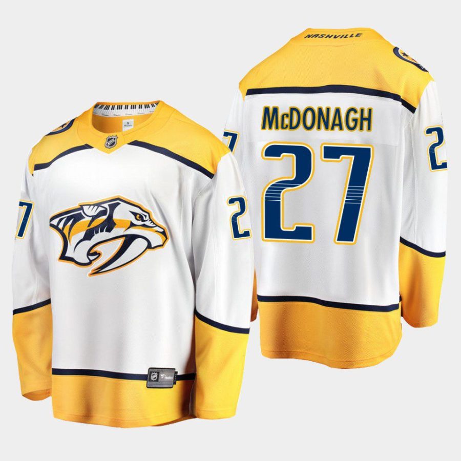 nashville predators ryan mcdonagh away 2022 trade jersey white