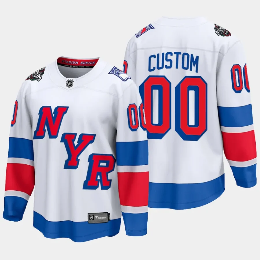 new york rangers custom 2024 nhl stadium series breakaway player jersey white