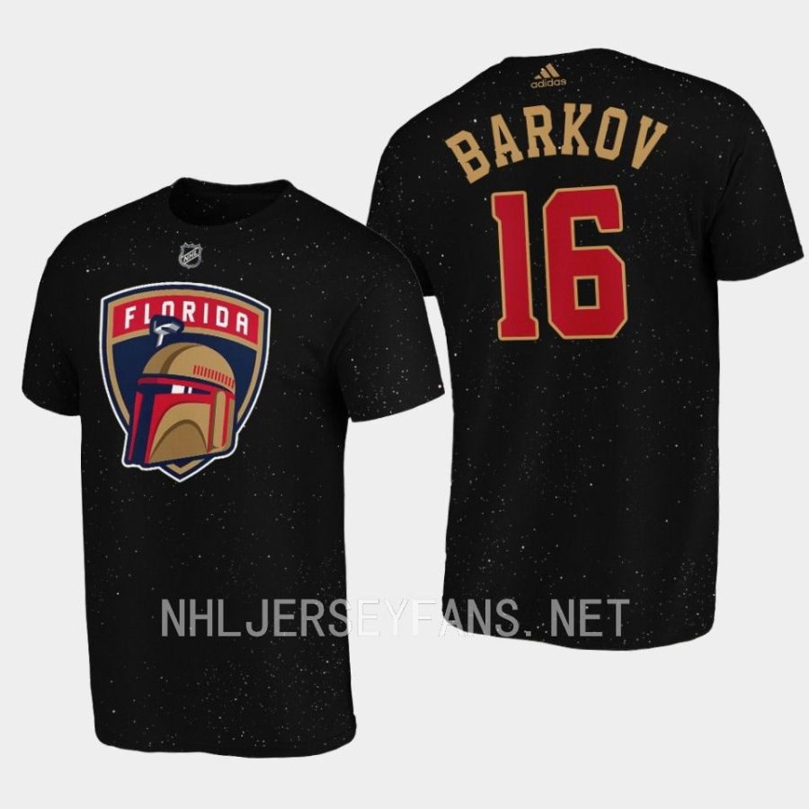 panthers aleksander barkov black 2022star wars night t shirt