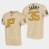 penguins tristan jarry cream 2023 winter classic primary logo t shirt