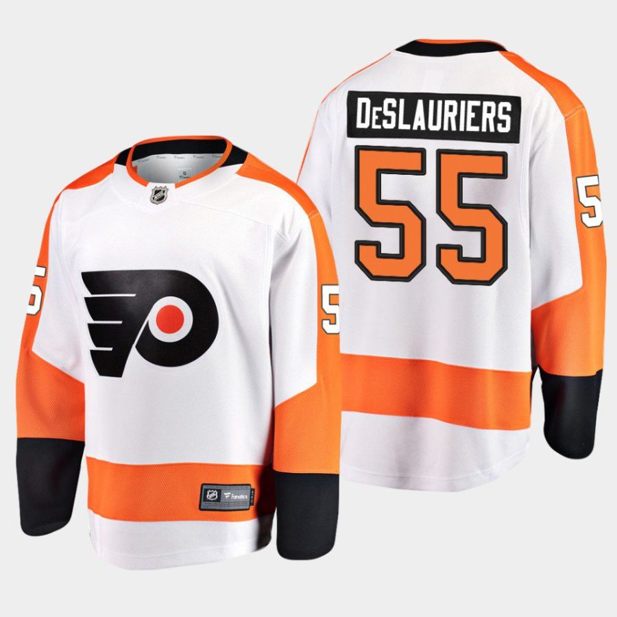 philadelphia flyers nicolas deslauriers away breakaway player jersey white