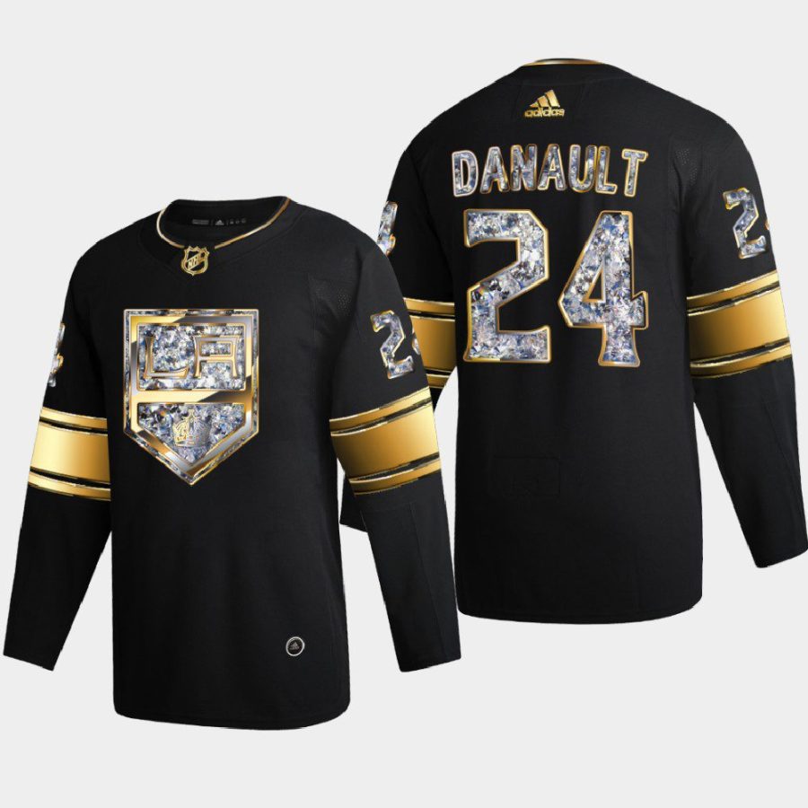 phillip danault la kings black 2022 stanley cup playoffs diamond edition authentic jersey