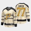 pittsburgh penguins jeff carter 2023 winter classic player jersey cream