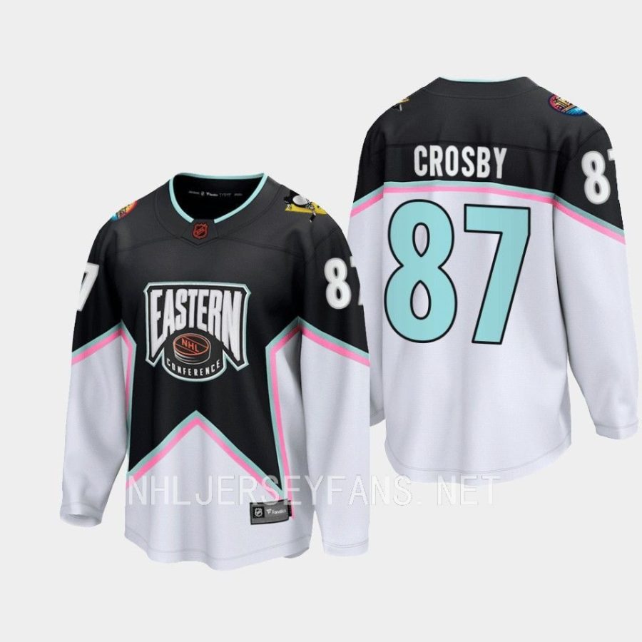 pittsburgh penguins sidney crosby 2023 nhl all star eastern conference jersey black