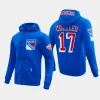 rangers blake wheeler blue classic chenille full zip jacket hoodie