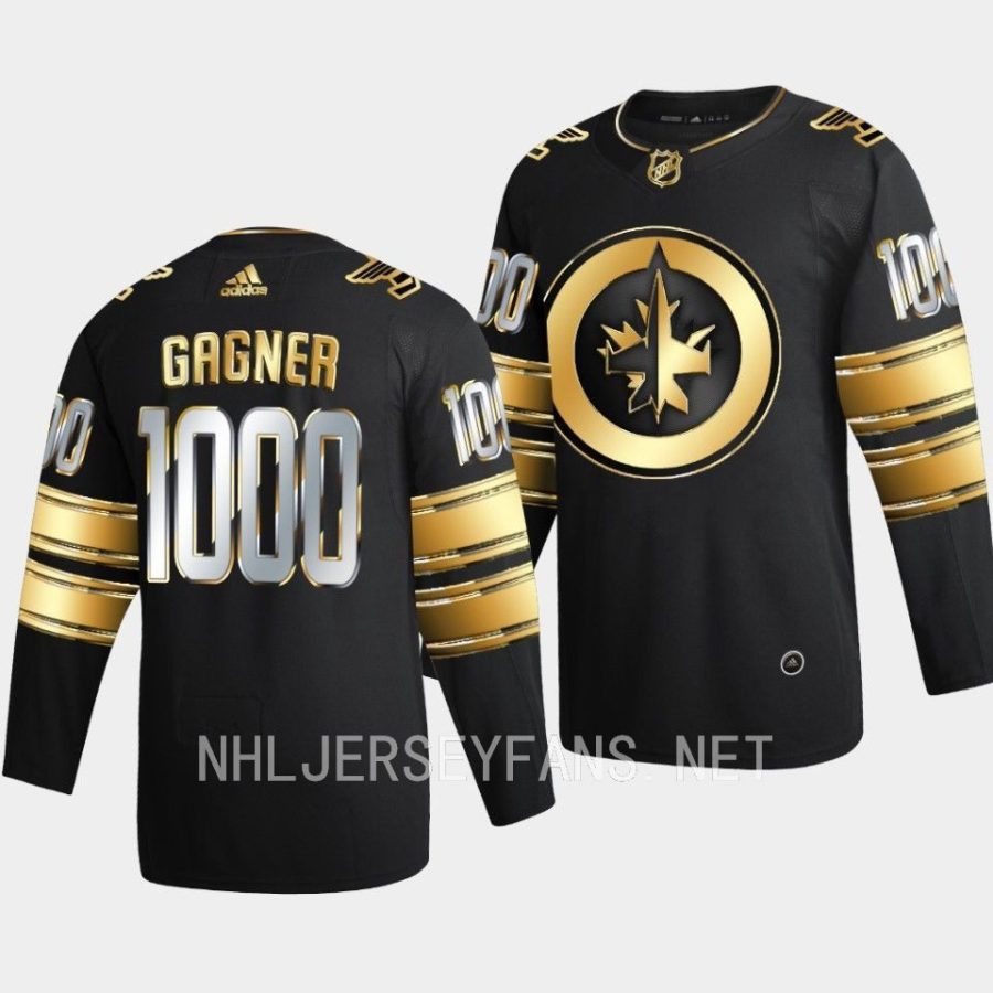 sam gagner jets black mr.1000 golden authentic jersey