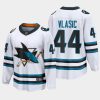 san jose sharks marc edouard vlasic away 2022 23 the evolve jersey white