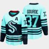 seattle kraken yanni gourde special edition 2.0 2022 breakaway retro jersey teal