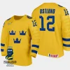 sweden hockey noah ostlund 2024 iihf world junior championship men jersey yellow