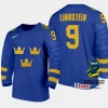 sweden hockey theo lindstein 2024 iihf world junior championship jersey white