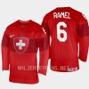 switzerland mischa ramel 2023 iihf world junior championship jersey red