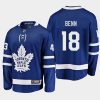 toronto maple leafs jordie benn home breakaway player jersey blue