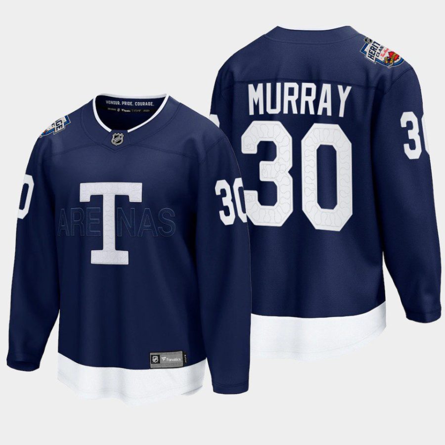 toronto maple leafs matt murray heritage classic 2022 breakaway player jersey navy