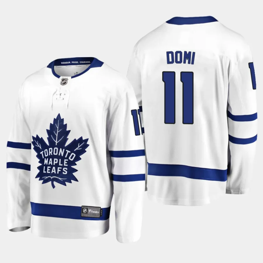 toronto maple leafs max domi away breakaway player jersey white