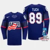 usa hockey alex tuch 2023 iihf world championship men away jersey blue