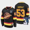 vancouver canucks bo horvat kevin bieska patch throwback jersey black