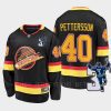 vancouver canucks elias pettersson kevin bieska patch throwback jersey black