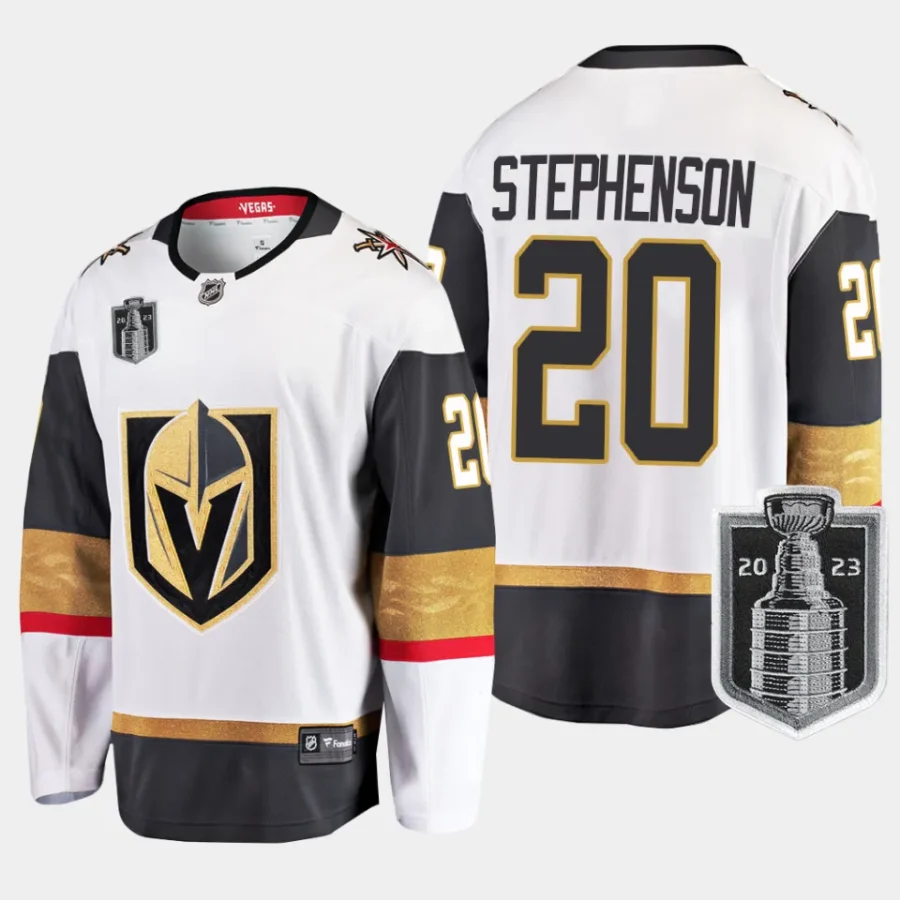 vegas golden knights chandler stephenson 2023 stanley cup final away breakaway player jersey white